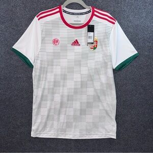 (SOLD) Adidas Men's White and Red Striped Jersey